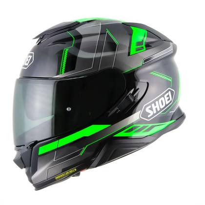 Cască Moto Integrală SHOEI GT-AIR II APERTURE TC-4 · Negru / Gri / Verde  - 3