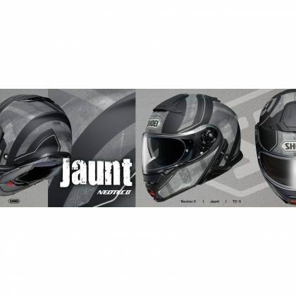 Cască Moto Flip-Up SHOEI NEOTEC-II JAUNT TC-5 · Negru / Gri  - 3