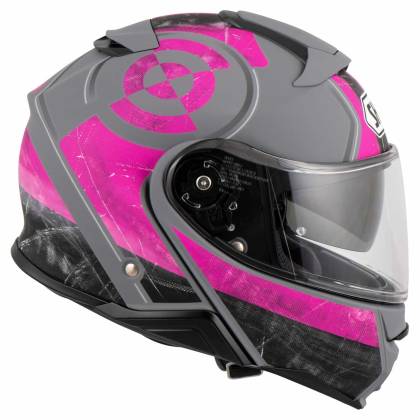 Cască Moto Flip-Up SHOEI NEOTEC-II JAUNT TC-7 · Gri / Roz  - 2
