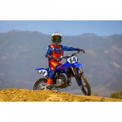 Tricou Enduro Copii FXR RACING CLUTCH PRO MX · Albastru / Alb / Galben  - 3