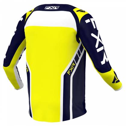 Tricou Enduro Copii FXR RACING CLUTCH PRO MX · Albastru / Alb / Galben  - 1