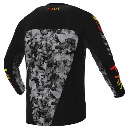 Tricou Enduro Copii FXR RACING PODIUM MX · Negru / Gri  - 1