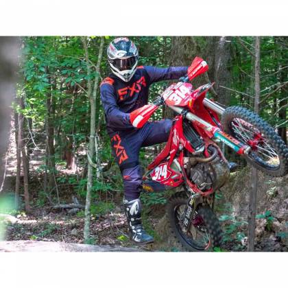 Tricou Enduro FXR RACING OFF-ROAD MX · Negru / Gri / Roșu  - 3