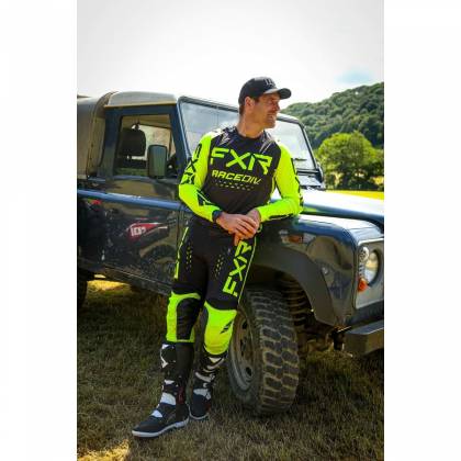 Tricou Enduro FXR RACING OFF-ROAD MX · Negru / Galben-Fluo  - 4