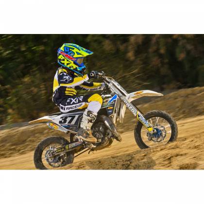 Pantaloni Enduro Copii FXR RACING CLUTCH PRO MX · Negru / Roșu / Galben-Fluo  - 3