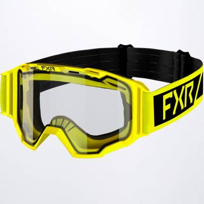 Ochelari Enduro Copii FXR RACING MAVERICK CLEAR MX · Galben-Fluo / Negru  - 1