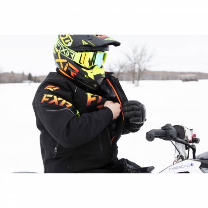 Geacă Snowmobil FXR RACING ADRENALINE F.A.S.T. · Negru / Verde-Fluo  - 4
