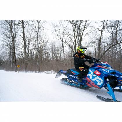 Pantaloni Snowmobil FXR RACING ADRENALINE F.A.S.T. · Negru / Verde-Fluo  - 3