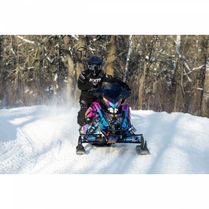 Pantaloni Snowmobil Damă FXR RACING ADRENALINE F.A.S.T. · Negru / Roz  - 2