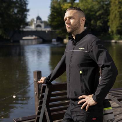 Geacă Moto din Textil SIXGEAR SUPERTECH · Gri / Negru / Verde-Fluo  - 9