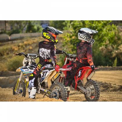 Pantaloni Enduro Copii FXR RACING PODIUM MX · Negru / Gri  - 2