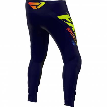 Pantaloni Enduro FXR RACING CLUTCH MX · Albastru / Portocaliu / Galben-Fluo  - 1
