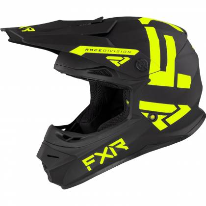 Cască Enduro - Cross Copii FXR RACING LEGION · Negru Mat / Galben-Fluo  - 2