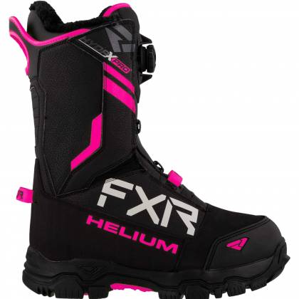 Cizme Snowmobil Damă FXR RACING HELIUM BOA · Negru / Roz  - 1