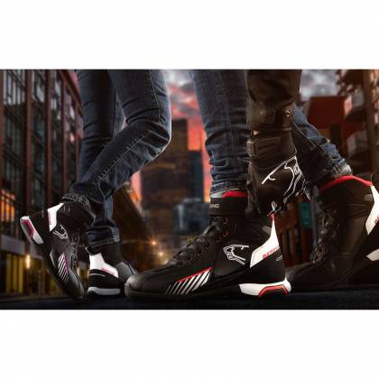 Ghete Moto din Piele & Textil BERING TIGER VENTED · Negru / Gri  - 2