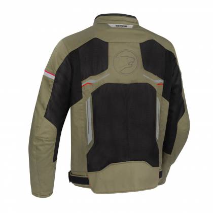 Geacă Moto de Vară din Textil BERING BAMAKO · Negru / Kaki  - 1