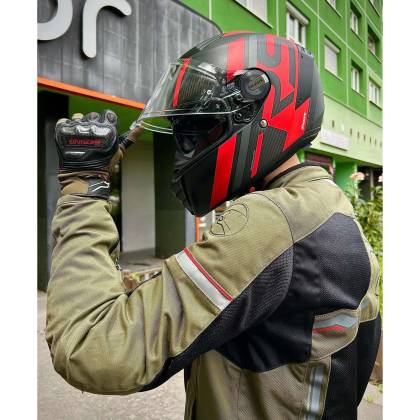 Geacă Moto de Vară din Textil BERING BAMAKO · Negru / Kaki  - 3