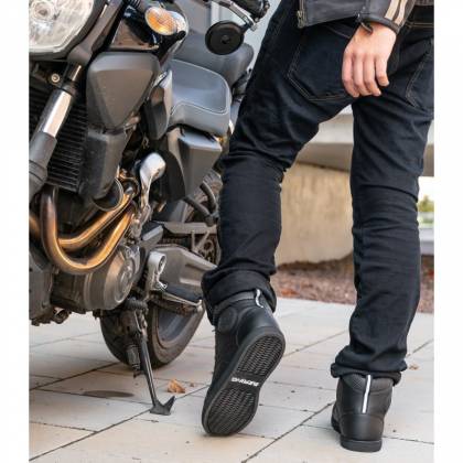 Ghete Moto din Piele & Textil BERING STARS EVO · Negru  - 2