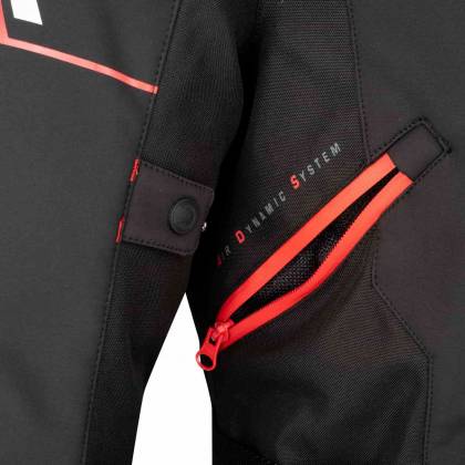 Geacă Moto din Textil BERING COBALT · Negru / Roșu  - 3