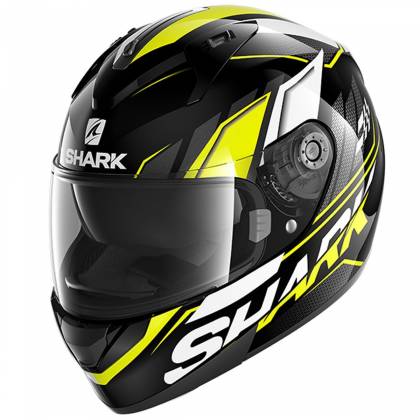 Cască Moto Integrală SHARK RIDILL 1.2 PHAZ · Negru / Galben / Alb  - 0