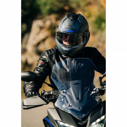 Cască Moto Modulară SHARK EVO GT ENCKE · Gri Mat / Galben / Negru  - 7