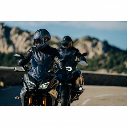 Cască Moto Modulară SHARK EVO GT ENCKE · Gri Mat / Galben / Negru  - 2