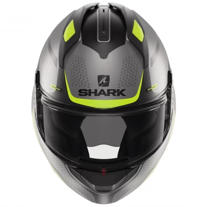 Cască Moto Modulară SHARK EVO GT ENCKE · Gri Mat / Galben / Negru  - 11