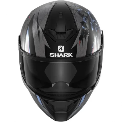 Cască Moto Integrală SHARK D-SKWAL 2 ATRAXX MAT · Negru / Gri / Albastru  - 1
