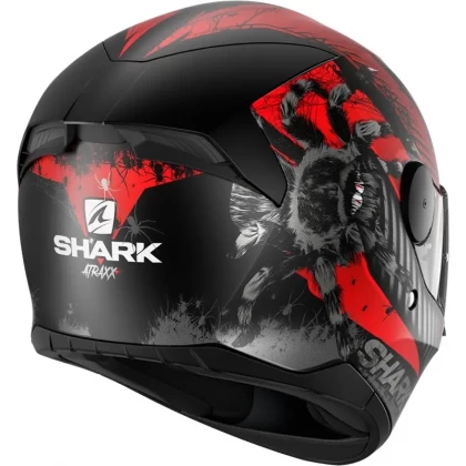 Cască Moto Integrală SHARK D-SKWAL 2 ATRAXX MAT · Negru / Roșu / Gri  - 3