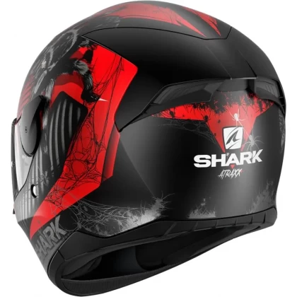 Cască Moto Integrală SHARK D-SKWAL 2 ATRAXX MAT · Negru / Roșu / Gri  - 4