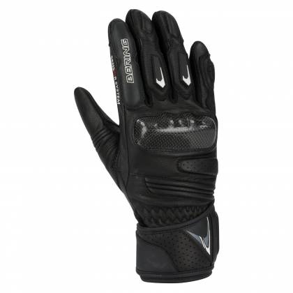 Mănuși Moto Damă din Piele BERING LADY KORA · Negru  - 0