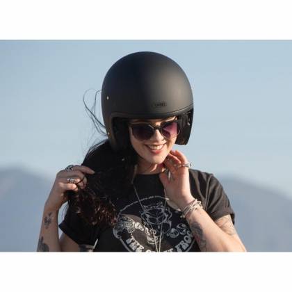 Cască Moto Open-Face SHOEI J.O · Negru  - 2
