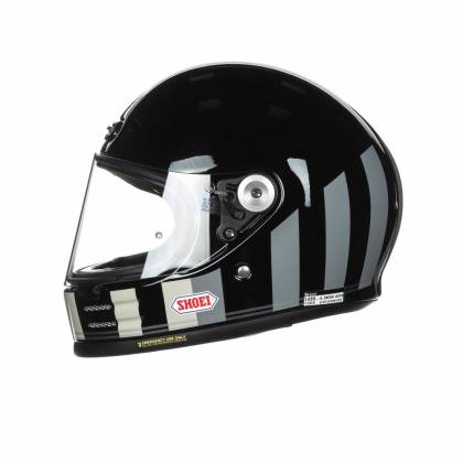 Cască Moto Integrală SHOEI GLAMSTER RESSURECTION TC-5 · Negru / Alb / Gri  - 3