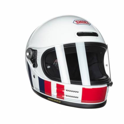 Cască Moto Integrală SHOEI GLAMSTER RESSURECTION TC-10 · Alb / Roșu / Albastru  - 1