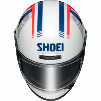 Cască Moto Integrală SHOEI GLAMSTER MM93 RETRO TC-10 · Alb / Albastru / Roșu  - 1