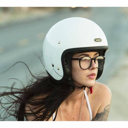 Cască Moto Open-Face SHOEI J.O · Alb  - 1
