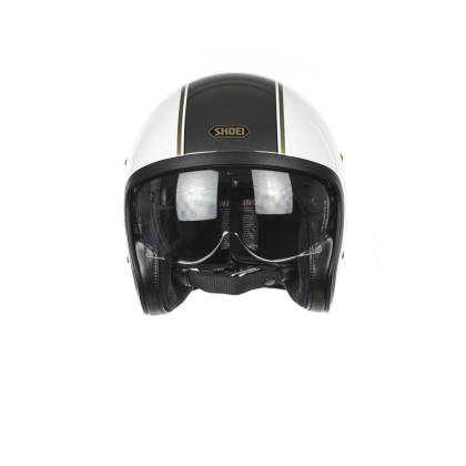 Cască Moto Open-Face SHOEI J.O CARBURETTOR TC-6 · Alb / Negru / Auriu  - 3