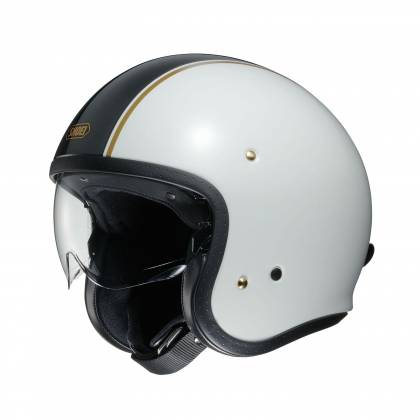 Cască Moto Open-Face SHOEI J.O CARBURETTOR TC-6 · Alb / Negru / Auriu  - 0