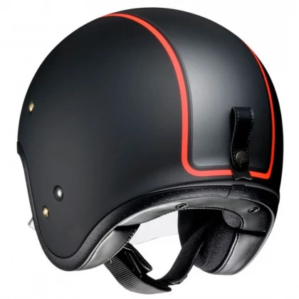 Cască Moto Open-Face SHOEI J.O CARBURETTOR TC-8 · Negru Mat / Gri / Roșu  - 7