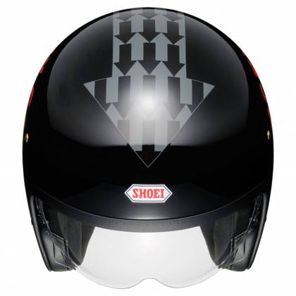 Cască Moto Open-Face SHOEI J.O LUCKY CAT GARAGE TC-5 · Negru / Roșu / Gri  - 3