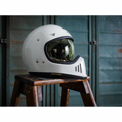 Cască Moto Dual-Sport Vintage SHOEI EX-ZERO · Alb  - 2