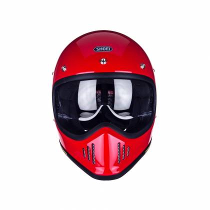 Cască Moto Dual-Sport Vintage SHOEI EX-ZERO · Roșu  - 4