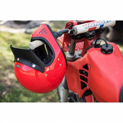 Cască Moto Dual-Sport Vintage SHOEI EX-ZERO · Roșu  - 1