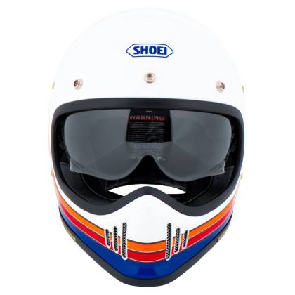 Cască Moto Dual-Sport Vintage SHOEI EX-ZERO EQUATION TC-2 · Alb / Portocaliu / Roșu / Albastru  - 3