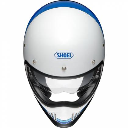 Cască Moto Dual-Sport Vintage SHOEI EX-ZERO EQUATION TC-11 · Alb / Albastru / Negru  - 5