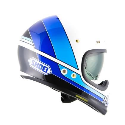 Cască Moto Dual-Sport Vintage SHOEI EX-ZERO EQUATION TC-11 · Alb / Albastru / Negru  - 2