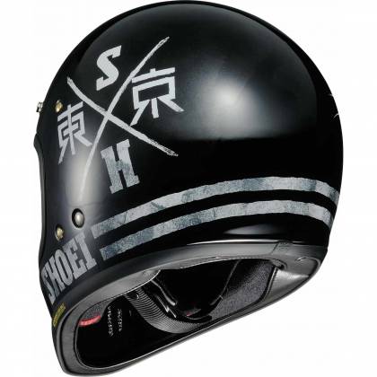 Cască Moto Dual-Sport Vintage SHOEI EX-ZERO XANADU TC-5 · Negru / Alb  - 12