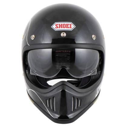 Cască Moto Dual-Sport Vintage SHOEI EX-ZERO XANADU TC-5 · Negru / Alb  - 4