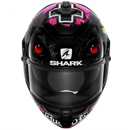 Cască Moto Integrală SHARK SPARTAN GT CARBON REDDING · Negru / Roz / Roșu  - 1