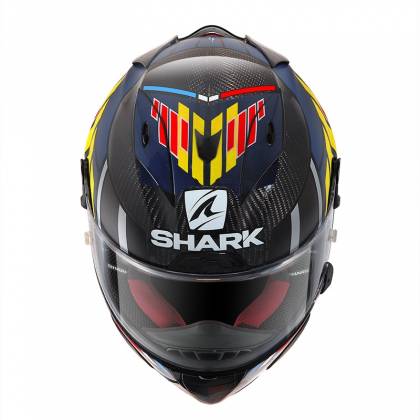 Cască Moto Integrală SHARK RACE-R PRO CARBON REPLICA ZARCO SPEEDBLOCK · Negru / Albastru / Roșu  - 1